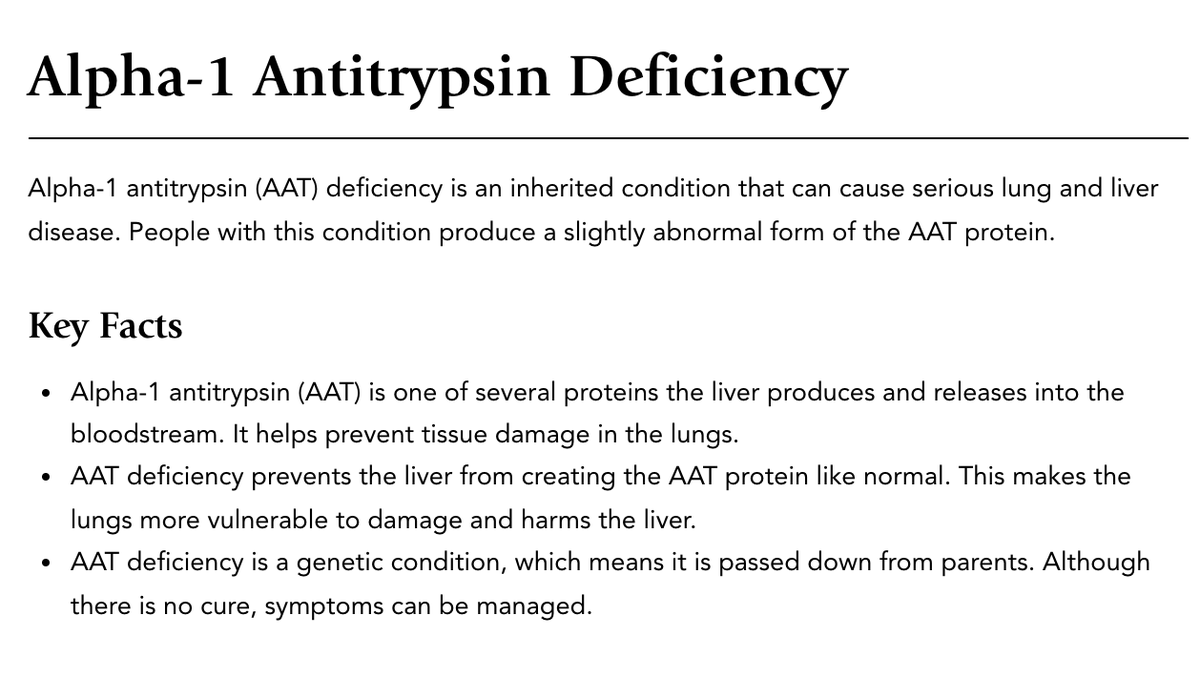 ColumbiaSurgery's tweet photo. Tomorrow Dr. Rajani Sharma is speaking at the annual @AlphaFriend national conference about Alpha-1 and the liver. Alpha-1 or Antitrypsin Deficiency (AAT) is a rare genetic condition that can cause serious lung and liver disease. Learn more here: https://t.co/f9RGyEACBK https://t.co/fnV35NCeST