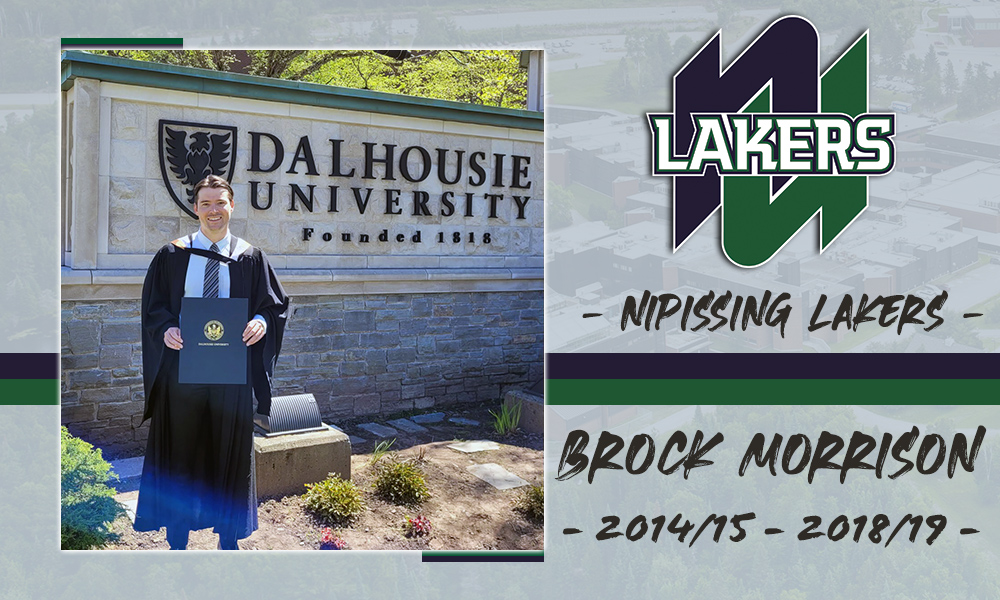 Where Are They Now?
Former #Lakers M🏒 team member Brock Morrison (2014/15-2018/19) recently graduated from Law School at Dalhousie University in Halifax, Nova Scotia. #LakersPRIDE
