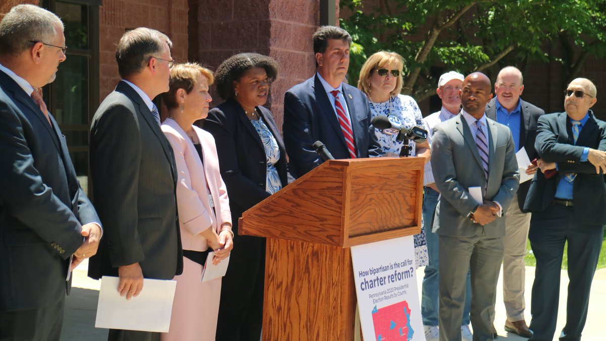 RepCiresi's tweet photo. I was proud to stand with regional education leaders, legislators, and @childrenfirstpa in support of our #publicschools and #charterreform. As the sponsor of #HB272, we have a bipartisan plan to fix our broken charter law, helping our taxpayers & students. We need a vote. 🧵 https://t.co/URgIaCihEZ