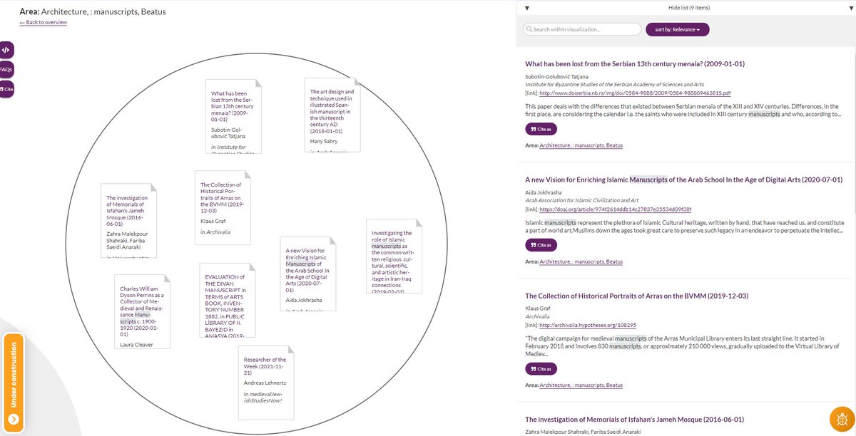TripleEU's tweet photo. 1.1 GoTriple offers two options to #visualize the results of your query. Firstly, the #knowledgemap: The map provides you with a #topical overview for your search query based on the 100 most relevant documents matching your query. https://t.co/ENOJnf7jXg
