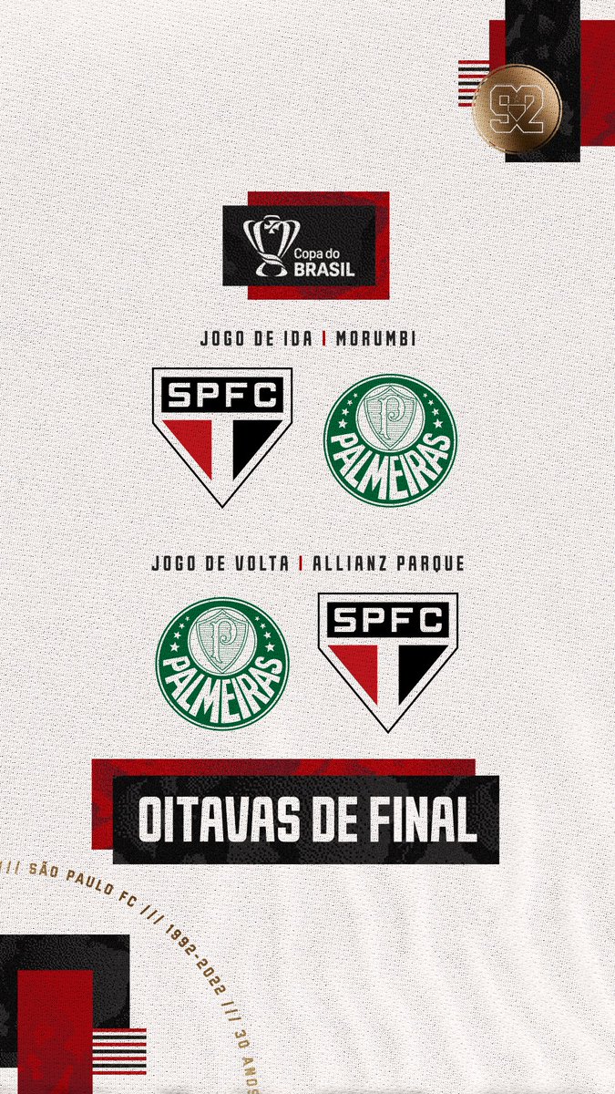 Jogo entre Palmeiras x São Paulo. Copa do Brasil 2022. Fonte: .