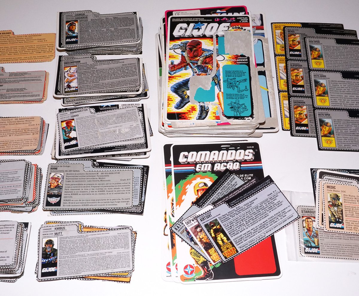 boonsart_com's tweet photo. Any of you collectors out there in need of any G.I. Joe file cards? We're listing loads very very soon, keep an eye on the #boonsartshop - link in bio!
#newstock #gijoefilecards #gijoe #vintagetoysandcollectibles https://t.co/XF0AVd1kL6