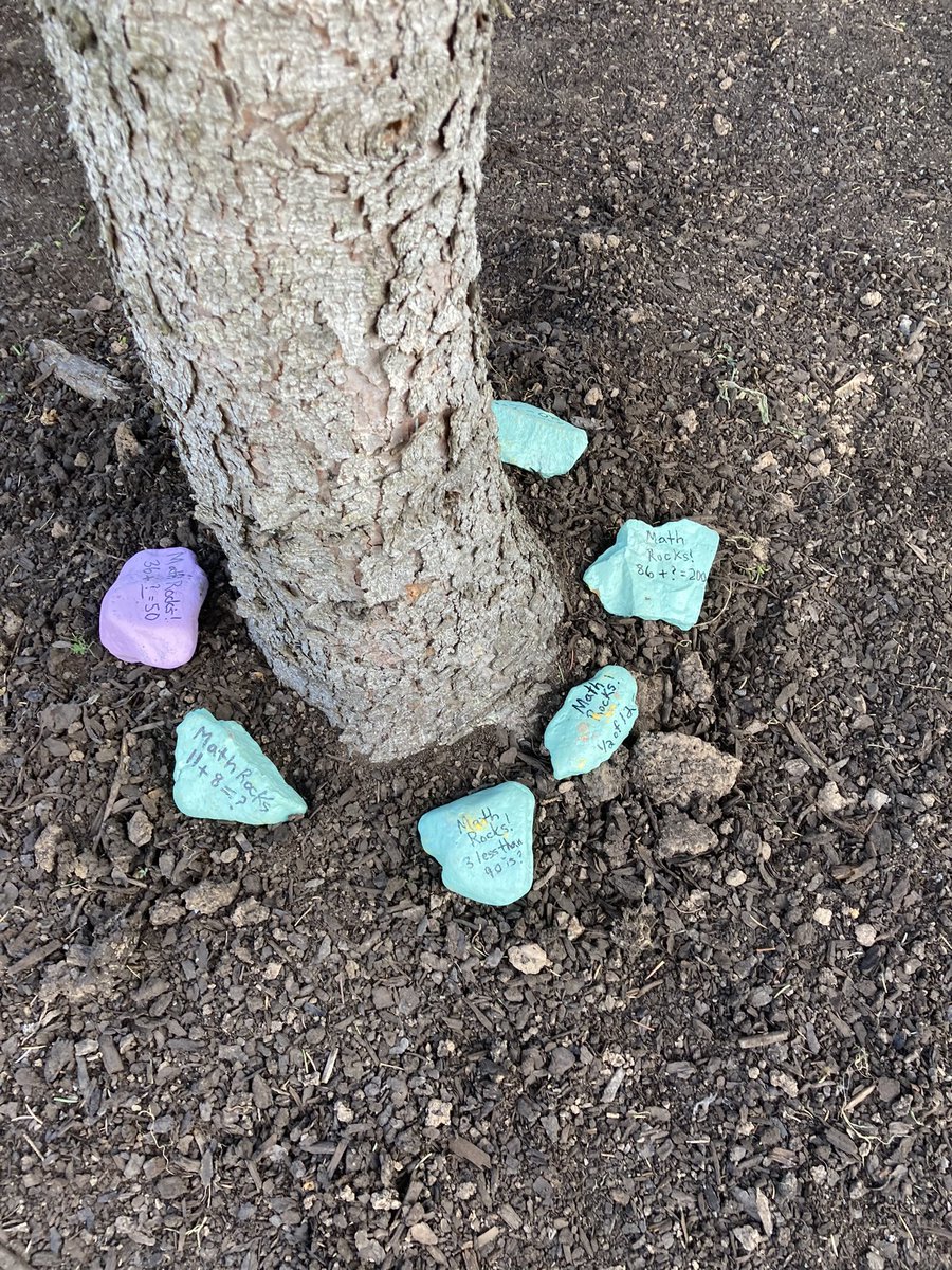 NickMattatall's tweet photo. Looking for a fun scavenger hunt to practice your mental math?  Come search for the “Math Rocks!” In the Bessborough Garden @AnglophoneEast @celine_gallien @HeatherWoodASDE @NewPedagogies https://t.co/y52Fg56Jw6