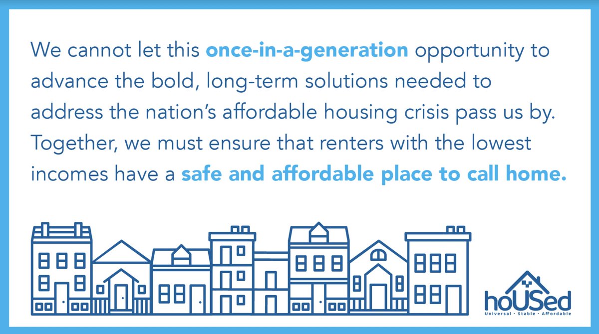 Rising housing costs are driving inflation, and targeted housing investments would help America’s low-moderate income households. We urge Congress to tackle inflation by including affordable housing investments in any budget #reconciliation package. #HousingInvestmentsNow