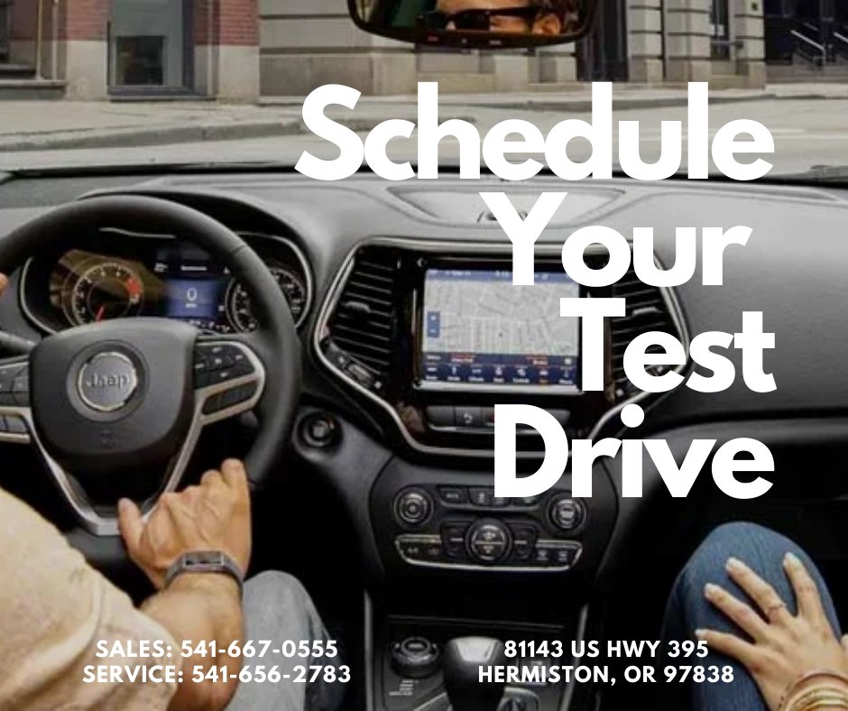 Is test driving one of our new or used vehicles on your to-do list? It should be! Schedule your test drive at our Hermiston dealership today: bit.ly/3uDxLgC