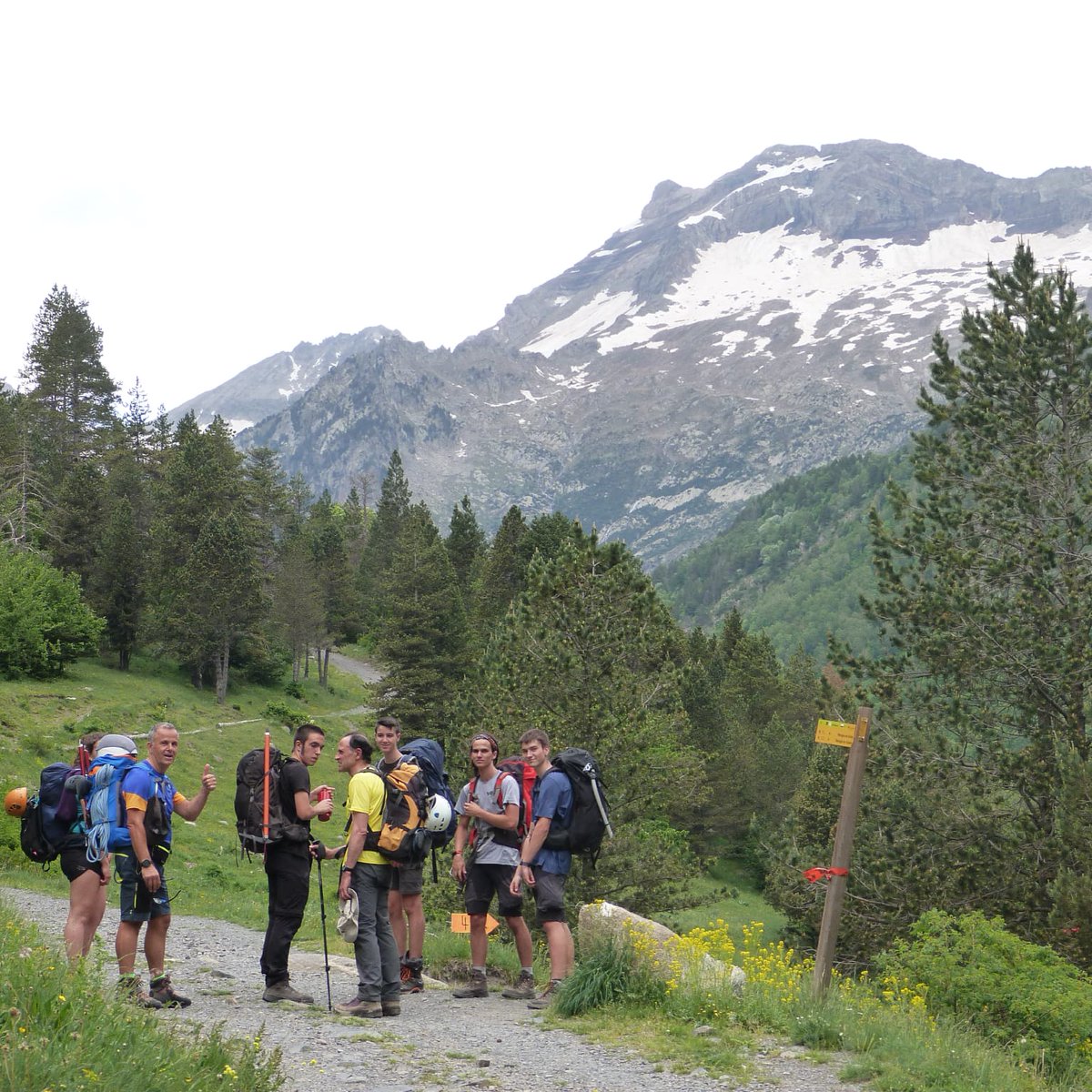 CELlinarsValles's tweet photo. Fantàstica sortida de la secció d'alpinisme i escalada amb els quatre Linxs Dani, Jordi, Julen, Hector i quatre membres de la secció Francesc-J, Pep, Albert i Clara. al pic de Gorgs Blancs de la vall d'Estós
#sommuntanya #sompais #alpinisme
#esportsbase #cellv #Linxs https://t.co/jwxcFyOxTk