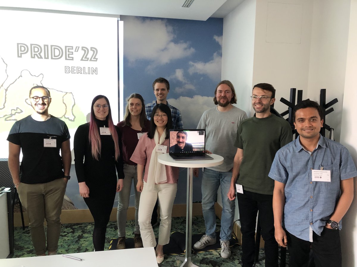 Our PRIDE workshop at #ecoop22 ended up with nice group pictures of all speakers. It was such a great experience for me! It was really fun and there were so many inspirations I got from the talks. Thanks everyone who contributed to the workshop! 2022.ecoop.org/home/pride-202…