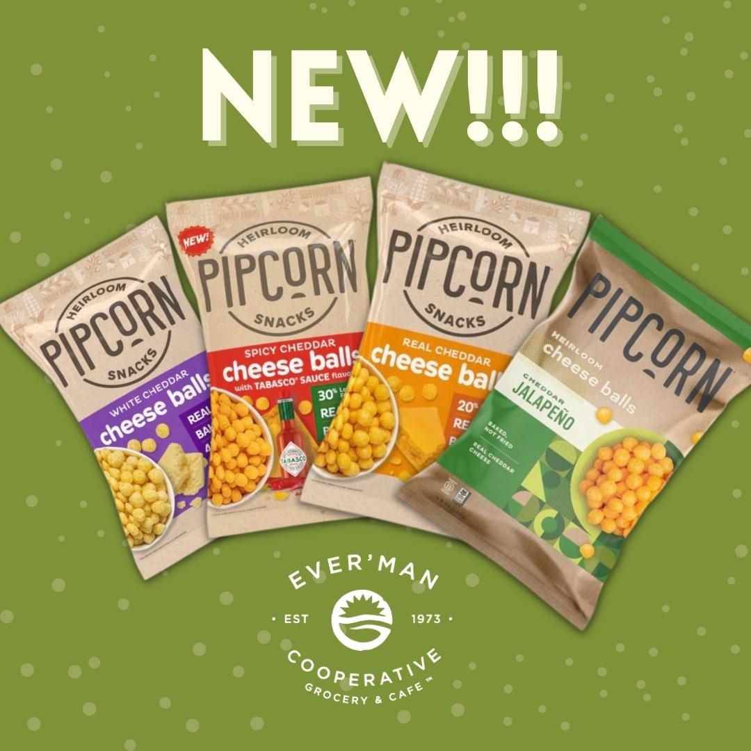 evermancoop's tweet photo. Pop into Ever'Man and grab some @pipcornheirloomsnacks a new addition to our snack favorites! 💚 https://t.co/DjfLvFqpMs