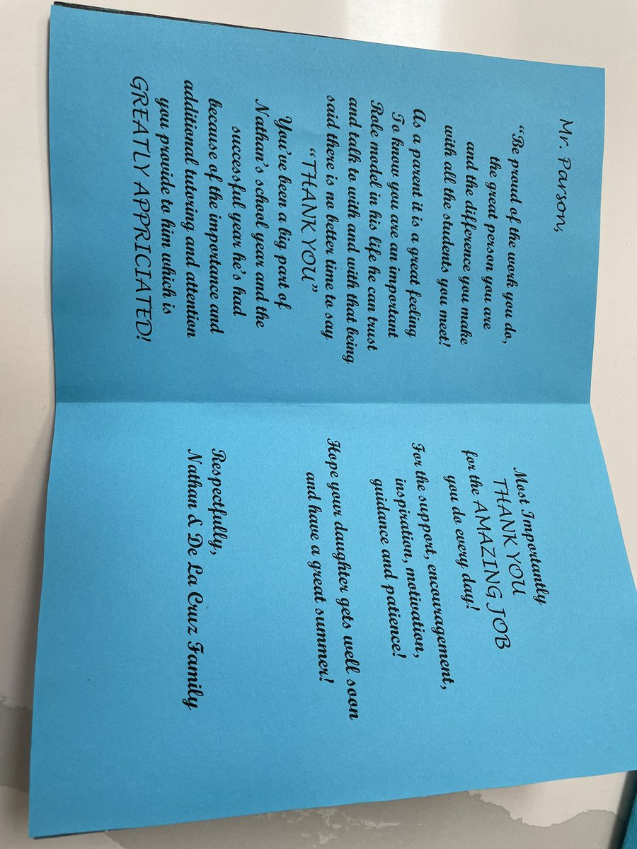 When you get cards like this on the last day of school…now you know why teachers do what they do! <a href="/Columbia_VVUSD/">Columbia Elementary</a> <a href="/pharding2/">Phil Harding</a> <a href="/pparson28/">Patti</a> <a href="/MrsValcarcel/">Mrs. Valcarcel</a> @MariGoma951