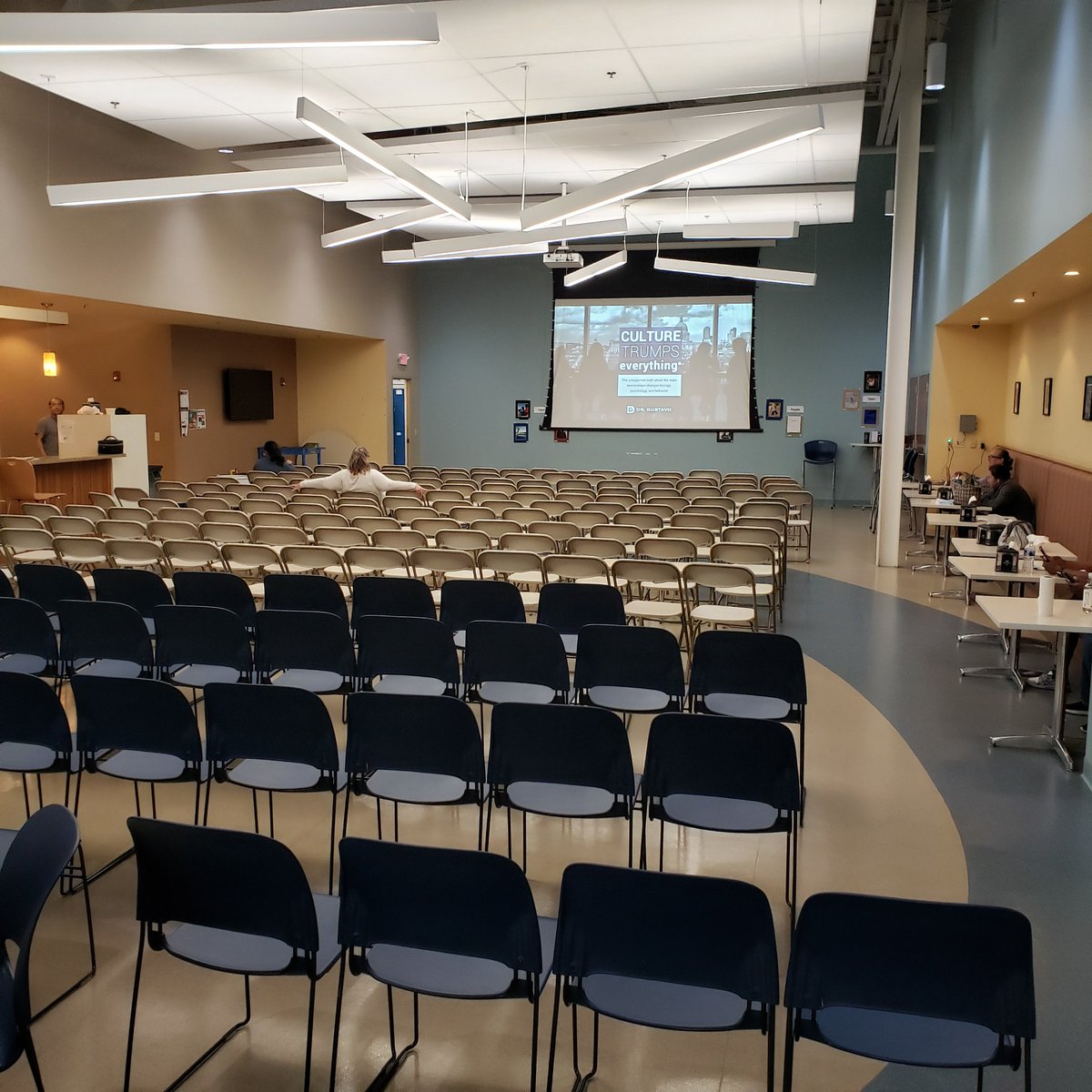 CultureTrumps's tweet photo. Getting ready for a 200+ person, company-wide presentation on #Culture at ProMed. THIS is how companies communicate their commitment to culture! https://t.co/vyIsyY9sC4