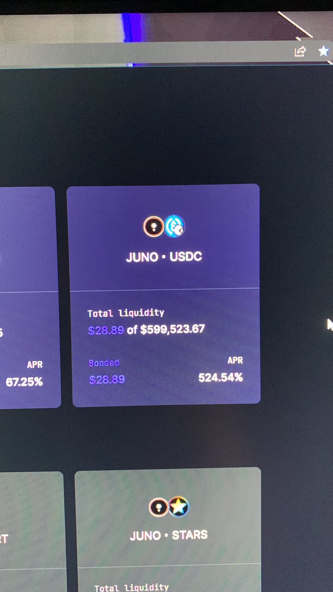 leonhard2004's tweet photo. 500%+ APR on Junoswap with USDC again? https://t.co/YkFaVATtie