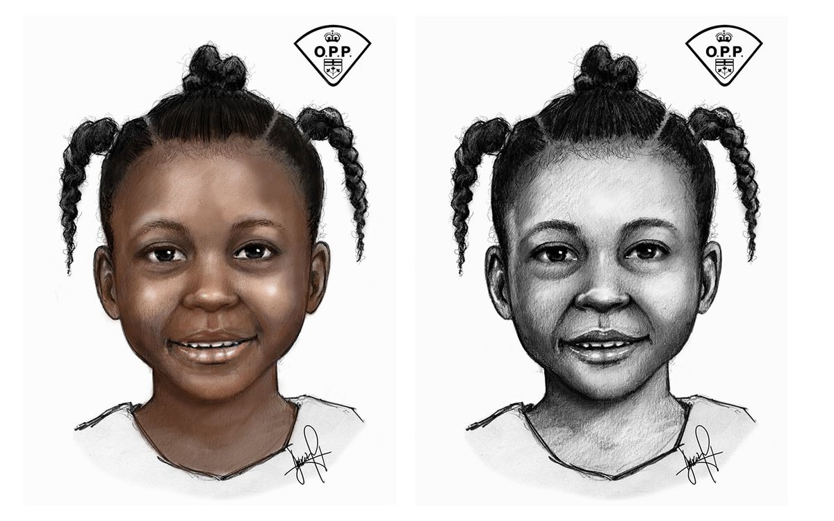 Investigators asking the public to call <a href="/TPS53Div/">53 Division</a> at 416-808-5300 or anonymously at <a href="/1800222TIPS/">1800222TIPS 🇨🇦</a> (1-800-222-8477) if they recognize the sketch of this little girl found dead in a dumpster last month. tps.ca/media-centre/s…