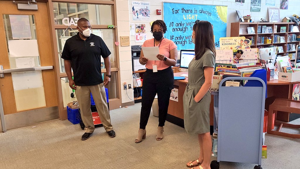 <a href="/NorthsideES/">Northside Elementary</a> is so excited that the #HamlettHeroes Prize Patrol stopped in to honor 2 of our special Navigators. John French and <a href="/KatColeReads/">Kathryn Cole</a>, two very deserving individuals who are invaluable to our Navigator Community <a href="/NyahHamlett/">Nyah Hamlett</a> <a href="/NESlibrary/">Northside Library</a> <a href="/KatColeReads/">Kathryn Cole</a> <a href="/csharpless1/">Coretta Sharpless</a> <a href="/chccs/">Chapel Hill-Carrboro City Schools</a>