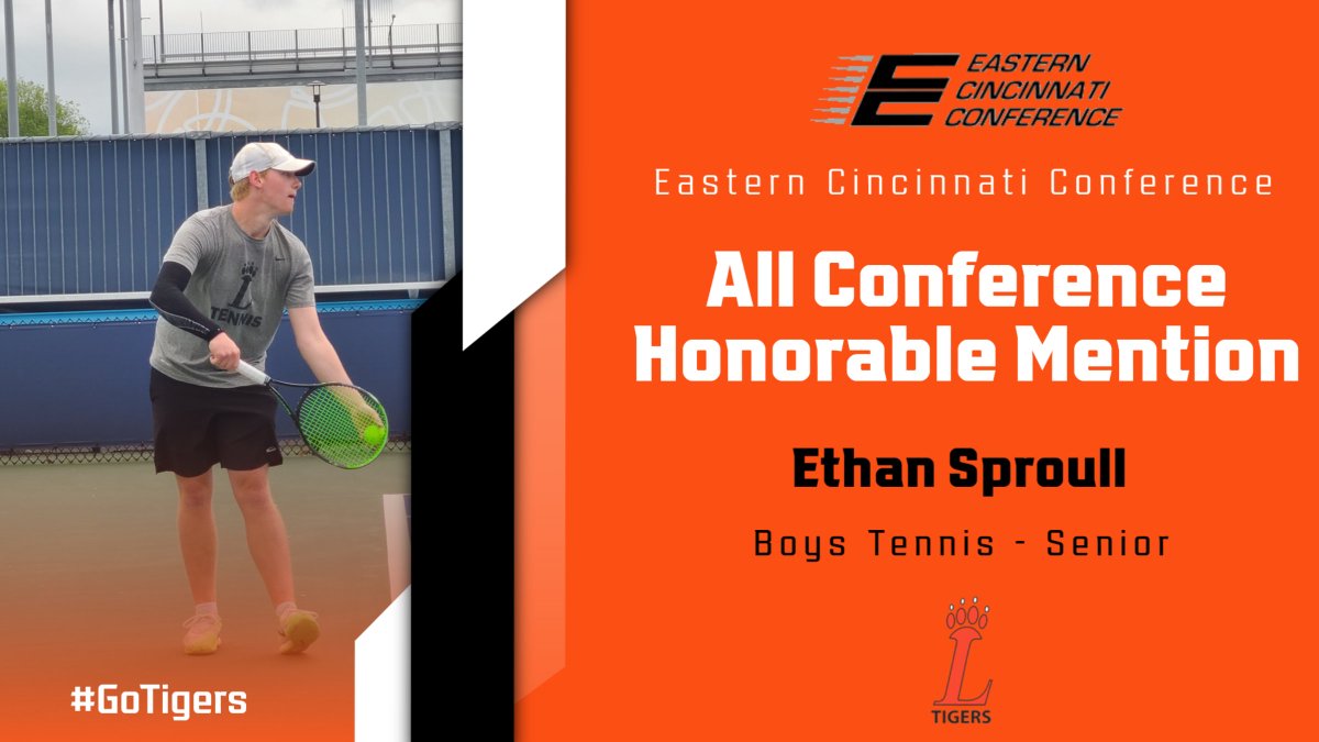 LovelandAthletics (@lovtigers_ad) on Twitter photo Congratulations to Ethan Sproull on being named to the ECC All-Conference team! 🎾<a href="/LPawTennis/">Loveland Tennis</a> Congratulations to Ethan Sproull on being named to the ECC All-Conference team! 🎾<a href="/LPawTennis/">Loveland Tennis</a>