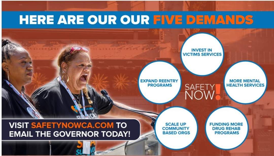 A recent poll of CA voters found homelessness, jobs, and housing to be top issues of importance statewide.

Investing in Reentry Services directly impacts all three of these areas by helping system impacted folks find housing + jobs.

SAFETYNOWCA.COM for #SafetyNow!