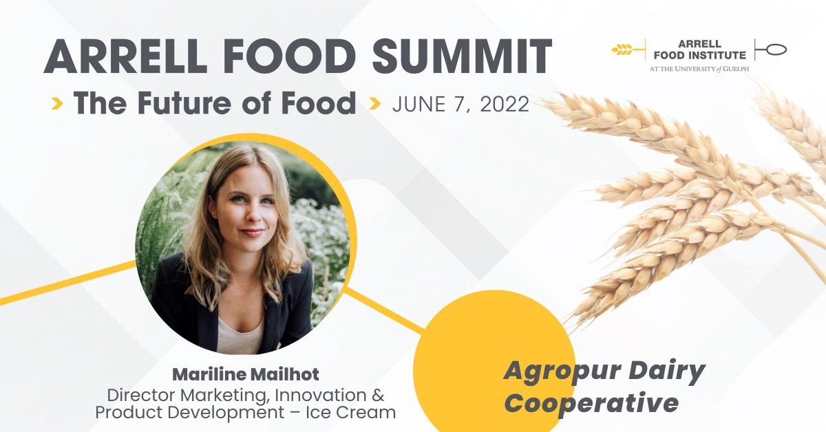 Notre directrice Mariline Mailhot, prendra la parole aujourd’hui au Arrell Food Summit, un événement hybride, à Toronto. Elle participera à la session Thoughts from Future Leaders. Bonne chance 🙌🏼!