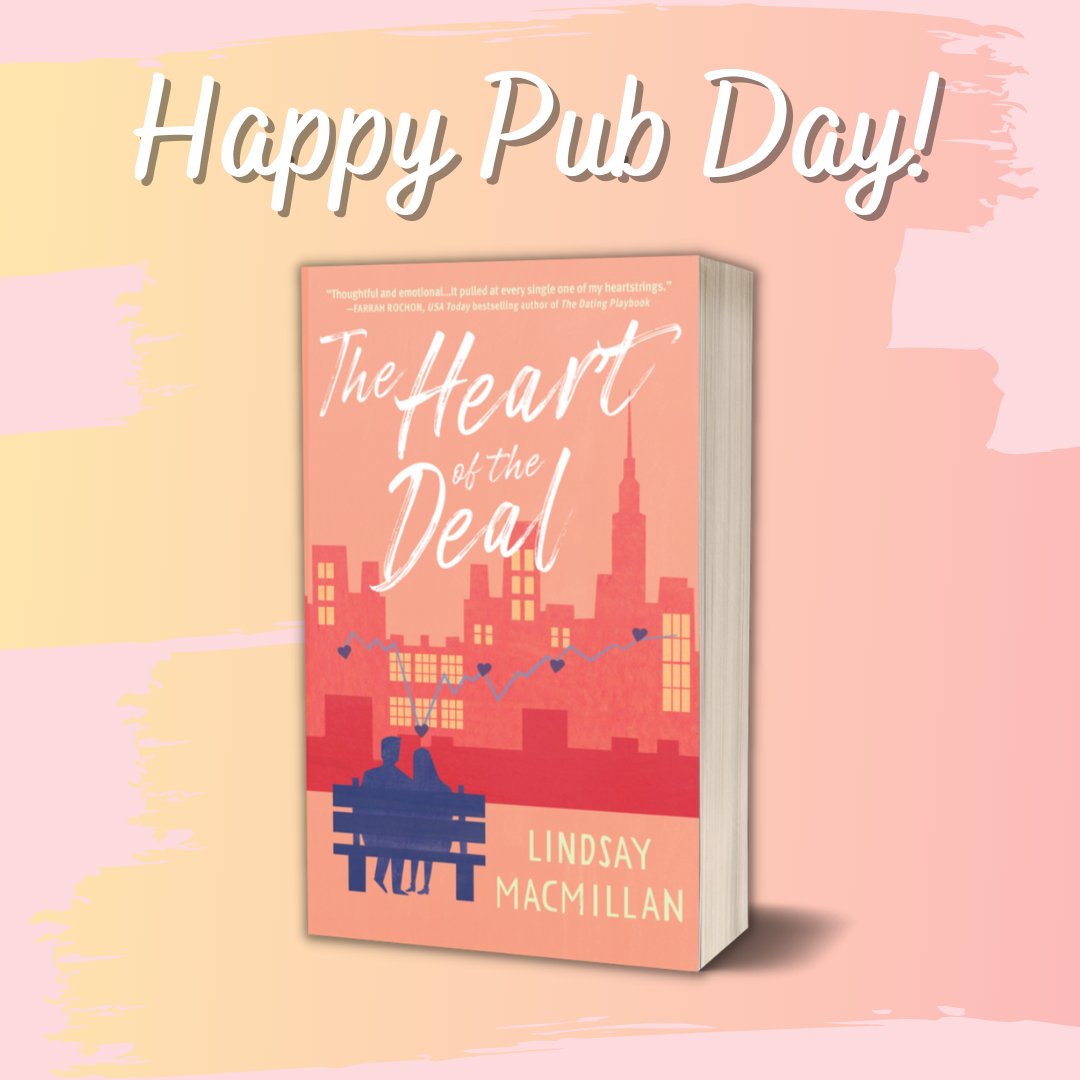 💕Happy #pubday to THE HEART OF THE DEAL by <a href="/LKMacMillan/">Lindsay MacMillan</a>!🤩🥳A romance for our times!

#bookbirthday #2022books #romancereads