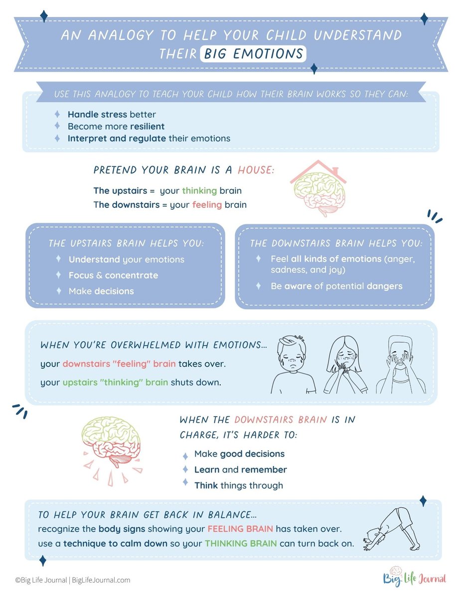 msbrennet's tweet photo. We all feel big emotions sometimes and the end of the school year can bring up all different feelings for students. Help your child understand their big emotions and finding strategies that help them feel calm. Check out this advice from @biglifejournal🌟 https://t.co/WXFJsdHhbI