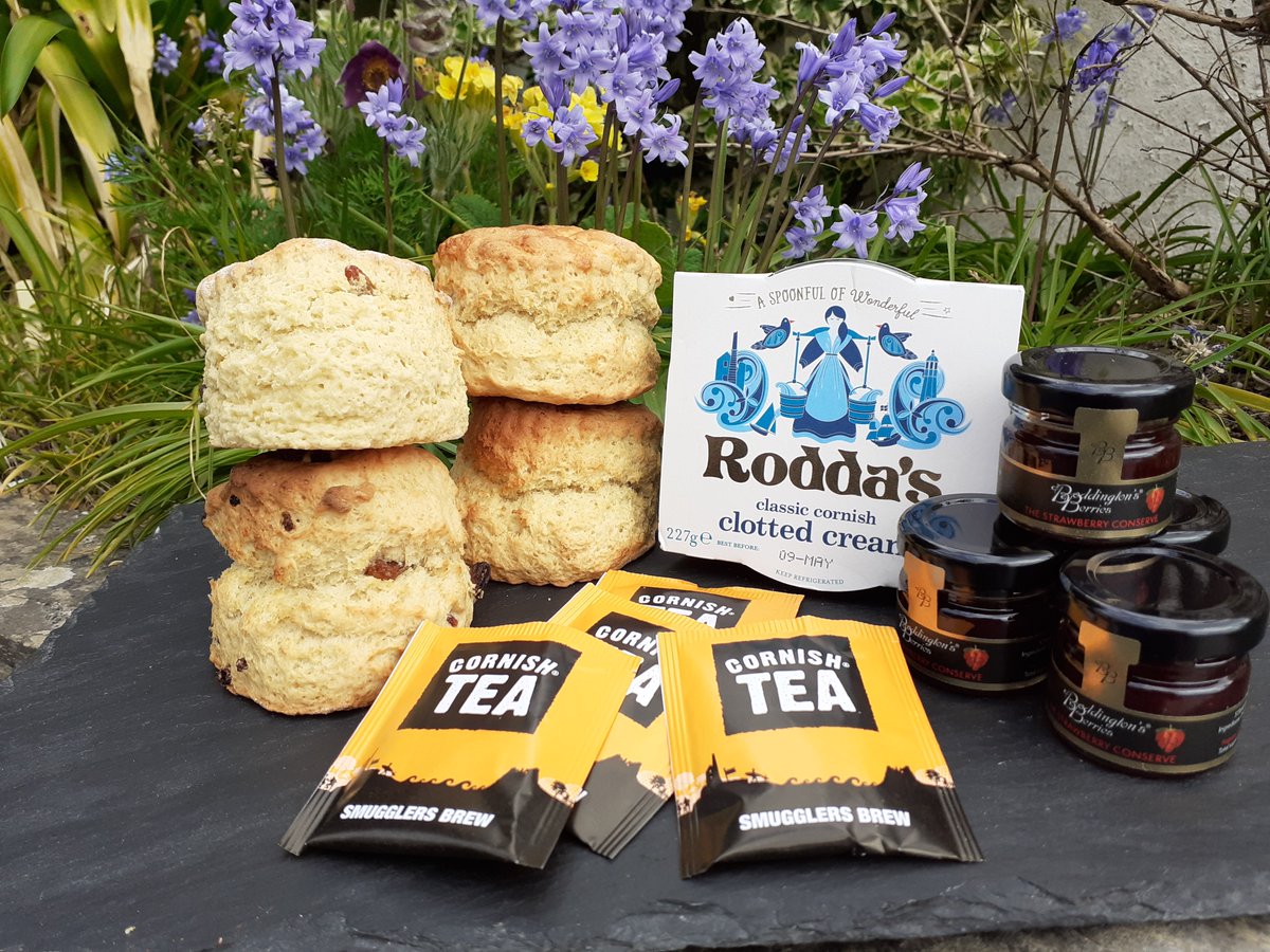 CornishSconeCo's tweet photo. Only 2 weeks until #nationalcreamteaday 😀 Don't forget to order your treats so that you can celebrate in style! @Boddingtons__ @smugglersbrew @SouthCoastBaker @Roddas_Cream #creamteas #bypost #creamandscones #jamfirst #jamfirstthencream https://t.co/l4BrOgGbTO