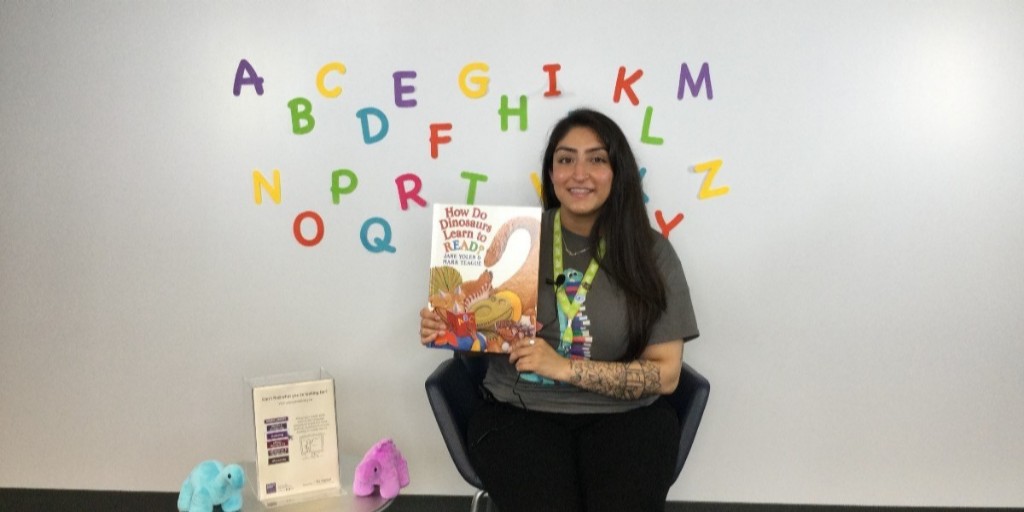 BramptonLibrary's tweet photo. Just how do dinosaurs learn to read? Harmeen answers this hard hitting question in today's BL #VirtualStorytime. 📚🦖

Join us here to find out: https://t.co/dwSuK8qU5H
@AccessCopyright 
#ECRR #EveryChildReadytoRead #ReadAloudCanadian https://t.co/AZCO1LX4nf