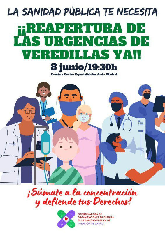 Foto cedida por Coordinadora Sanidad Pública Torrejón 