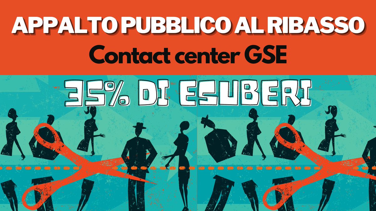 SlcCgil's tweet photo. 🟥 Nel passaggio da Almaviva a Comdata per il servizio di contact center GSE (Gestore Servizi Elettrici), il 35% del personale sarebbe in esubero. È ora di dire basta agli appalti pubblici al massimo ribasso. Il comunicato unitario 👉 https://t.co/g6iY7IK3k0 https://t.co/npheN9R7JR