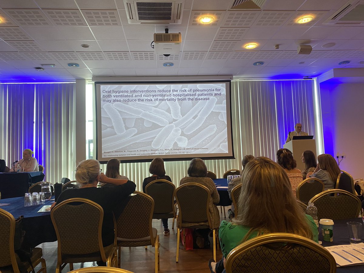 LiamButton29's tweet photo. 6 years ago I wrote my adult nursing dissertation on ‘The Role of Oral Care in Preventing Ventilator Associated Pneumonia (VAP)’. Today, at #ipc22sw my findings and recommendations were still relevant according to HEE’s Michael Wheeler. I’m still proud of that piece of work https://t.co/Pn3UoVoSsQ