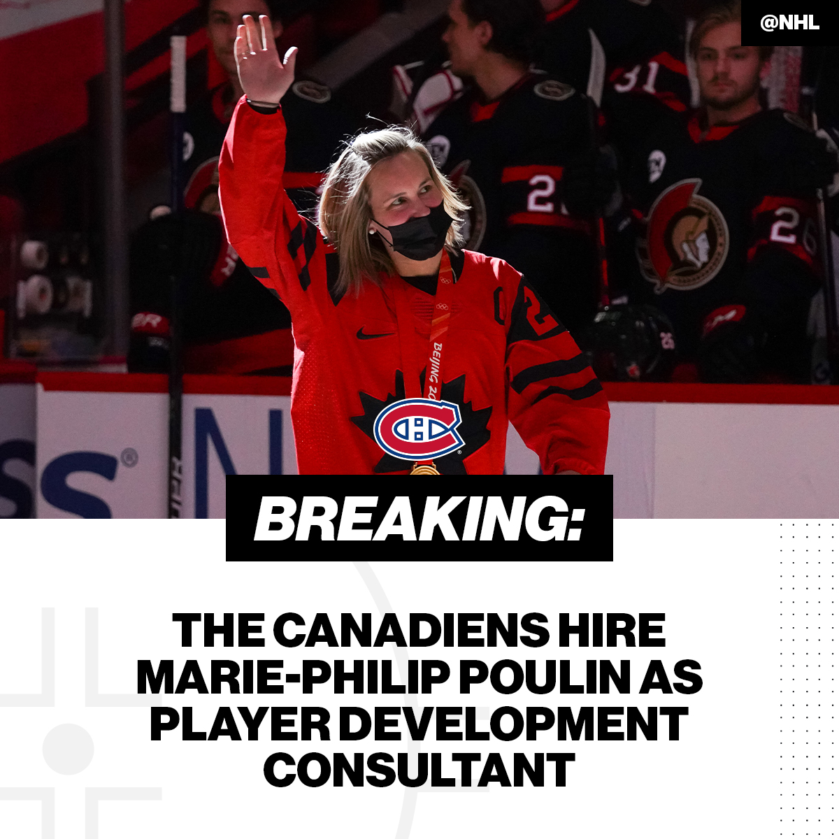 Congratulations to Marie-Philip Poulin (<a href="/pou29/">Marie-Philip Poulin</a>) and best of luck in your new role! 🙌

Details: spr.ly/6013zkHef