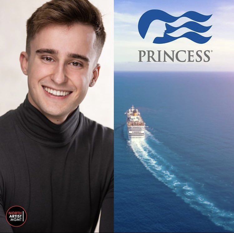 JoeyHendy's tweet photo. Absolutely ECSTATIC to announce that I will be sailing off for 6 months with Princess cruises!🛳 thank you @benjaminjdwyer &amp; @NorthArtistMgmt - bring on August! #MTgrad https://t.co/MOmcpqkR3p