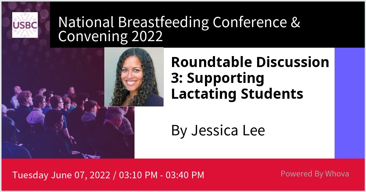 PregnantScholar's tweet photo. Good morning @USbreastfeeding #USBCConference #NBCC22!! We hope you'll join our Director, Jessica Lee, for TODAY's roundtable on supporting lactating students! https://t.co/0NNlLoK2sf