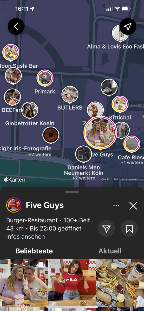 #Instagram Map Search - jetzt auch in Deutschland. Habt ihr es auch schon freigeschaltet? #mapsearch