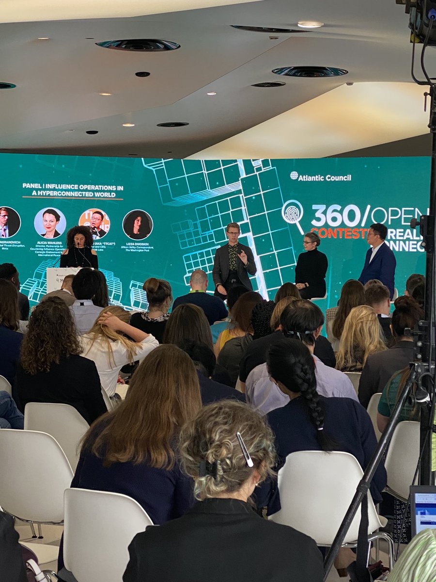 Really interesting conversation about the nature of the information environment @DFRLab #360OS with @DavidAgranovich @TTCATz @lageneralista. Russian threat actors see the information environment as a system & have for a long time, says @lageneralista. And we need to do the same.