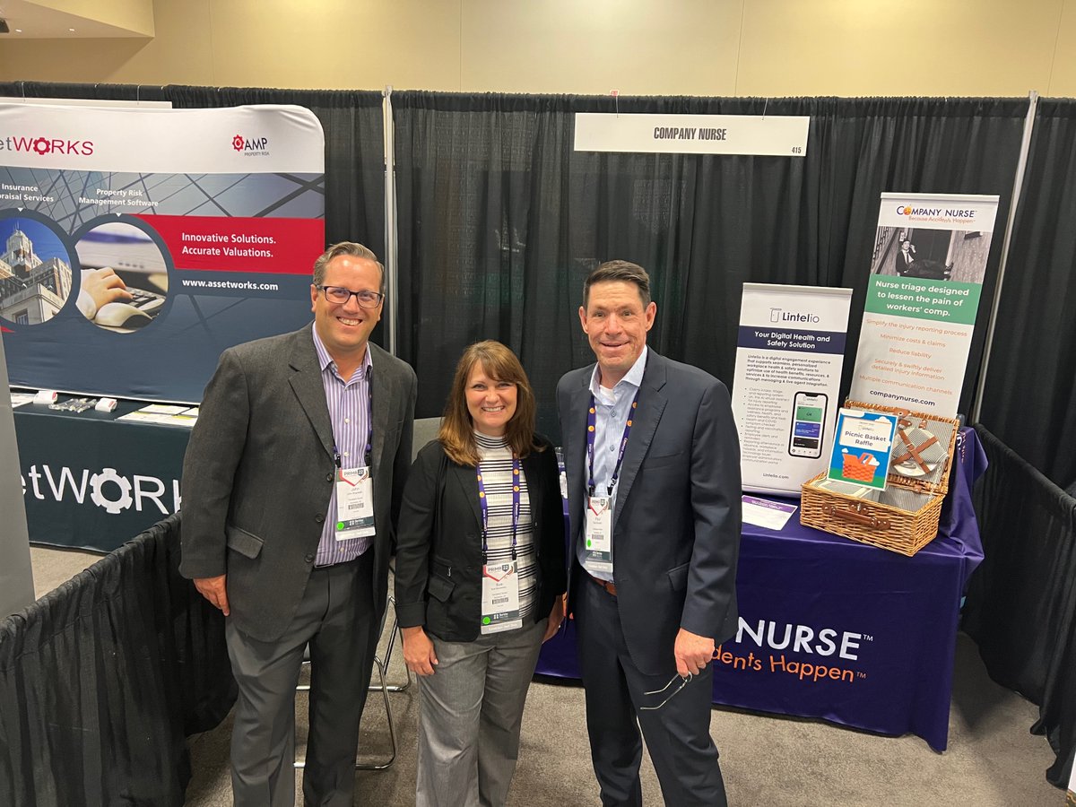 companynurse's tweet photo. #PRIMA22 is off to a great start!
Visit the Company Nurse powered by @lintelio team at booth #415 to learn how we are transforming #riskmanagement. https://t.co/ZYDVdmcDWN