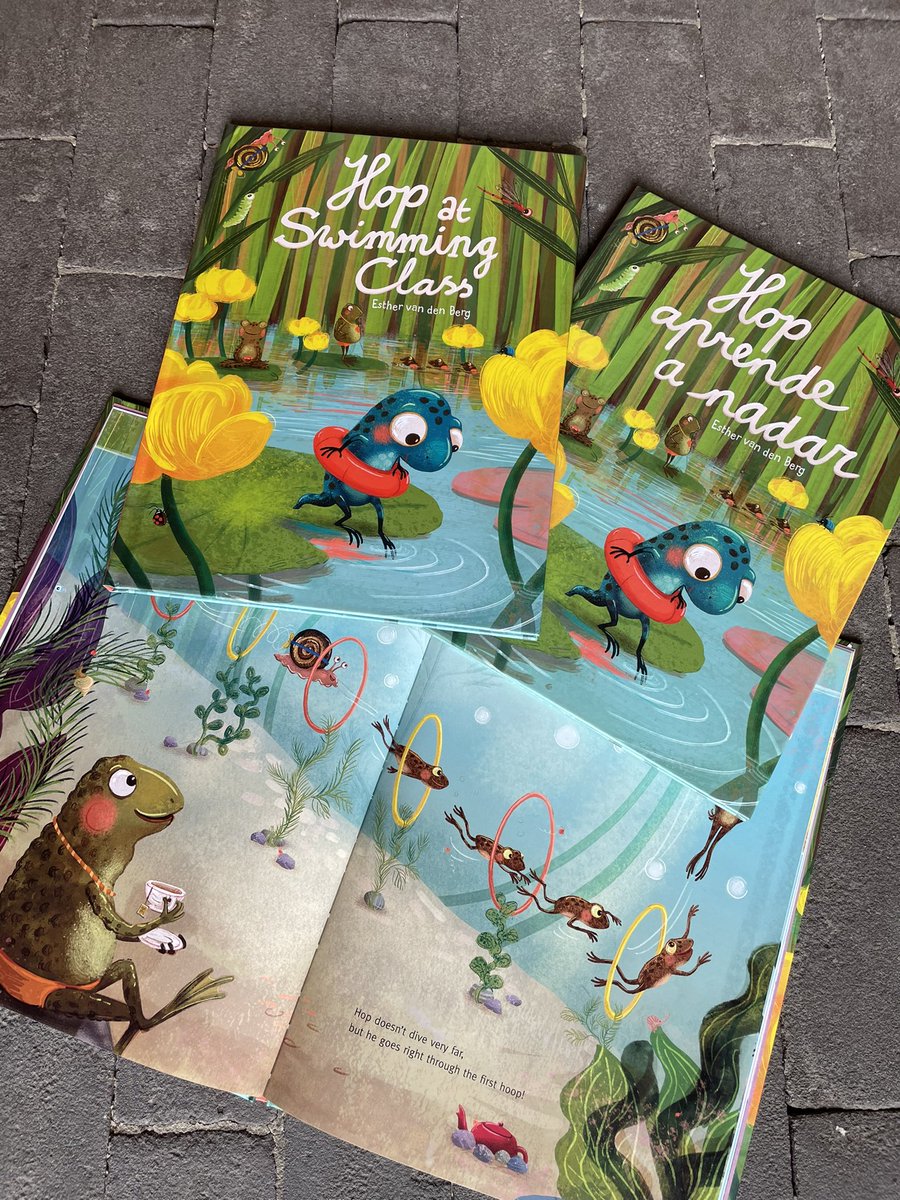 New Release! Hop at Swimming Class by Esther van den berg is out now in English and Spanish 🐸
clavis-publishing.com/new-books