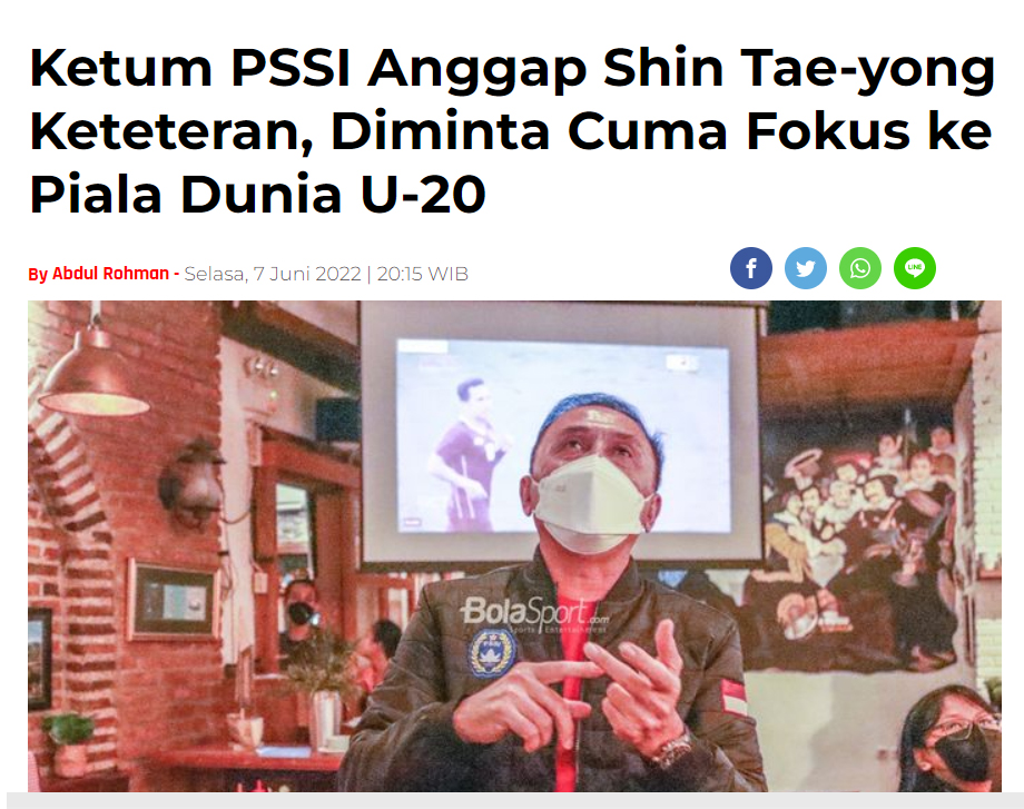 Jika STY dianggap keteteran karena rangkap jabatan, hendaknya para pengurus PSSi juga sadar diri bahwa ketika kalian rangkap jabatan jadi EXCO juga ngurus Klub atau Asprov apalagi ditambah jadi anggota DPR maka kalian akan keteteran membawa sepakbola Indonesia ke arah lebih baik.