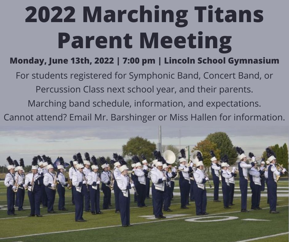 DistOffice238's tweet image. Band meeting for Marching Titans.