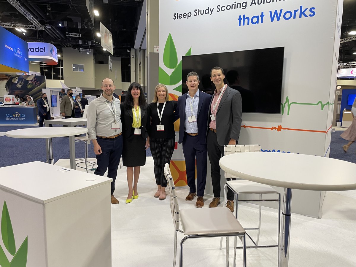 EnsoData's tweet photo. A few EnsoData team photos from the Exhibitor Hall and the Poster Hall from the first day of SLEEP 2022. Find our team in Booth #135 and find our researchers in the Poster Hall again tonight! #SLEEP2022 https://t.co/XvRsLptbjW