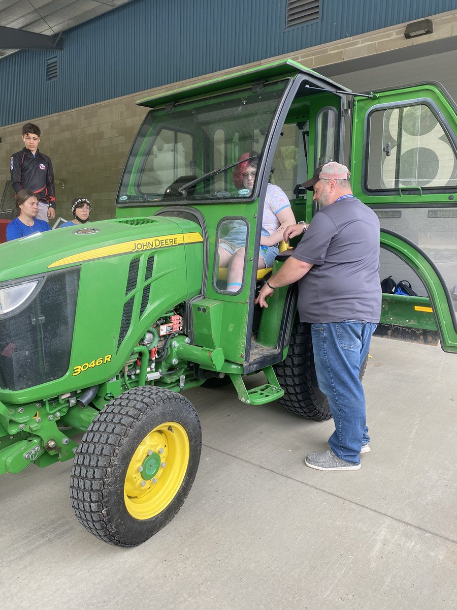 forrest_m40's tweet photo. Day 1 of safe tractor driving under way! Thank you for co-teaching with me this week Mr. Main. @OAUpdate https://t.co/rFoDgtNDe9