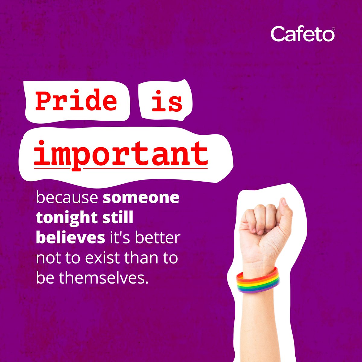 CafetoSoftware's tweet image. We join Pride Awareness Month because many human beings at this moment deserve to feel enough for society and mainly for themselves.  🏳️‍🌈🏳️‍🌈🏳️‍🌈

#pride #prideawareness
