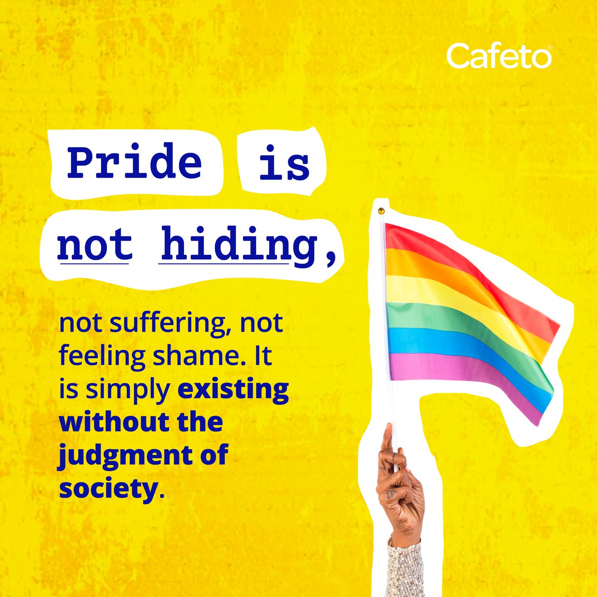 CafetoSoftware's tweet image. We join Pride Awareness Month because many human beings at this moment deserve to feel enough for society and mainly for themselves.  🏳️‍🌈🏳️‍🌈🏳️‍🌈

#pride #prideawareness