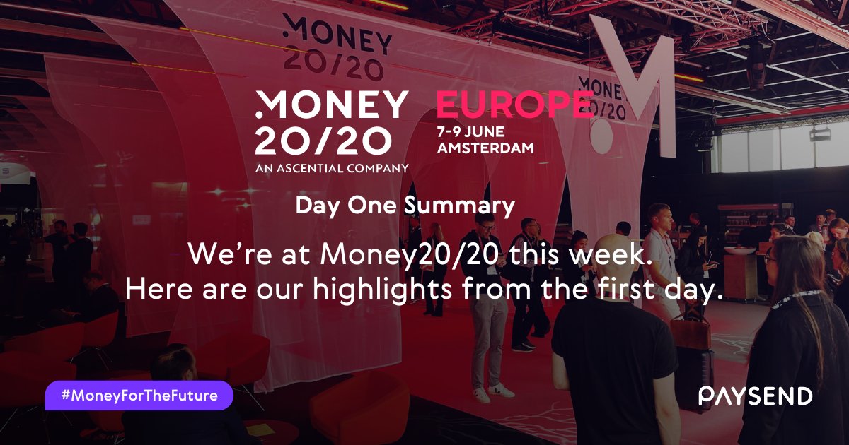 Paysend's tweet photo. Flexibility, better consumer #experience and #trust were key themes today @money2020 Europe + how FinTechs can remain competitive amid complexity &amp; fragmentation. Read our summary: https://t.co/N9pisQLPSv
#M2020EU #financialservices #fintech  #payments #startup #moneyforthefuture https://t.co/C1kTnc4CVY