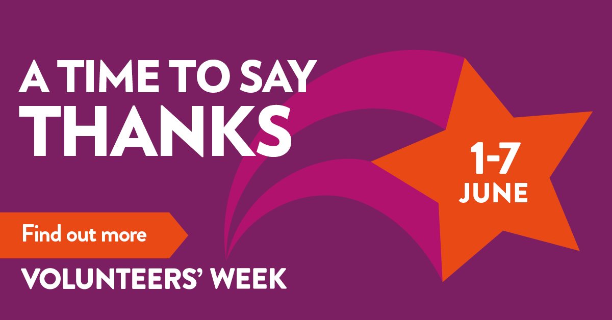 As #VolunteersWeek2022 comes to an end, we'd just like to to say a huge THANK YOU to all our amazing volunteers who have helped to support us over the last year!👏