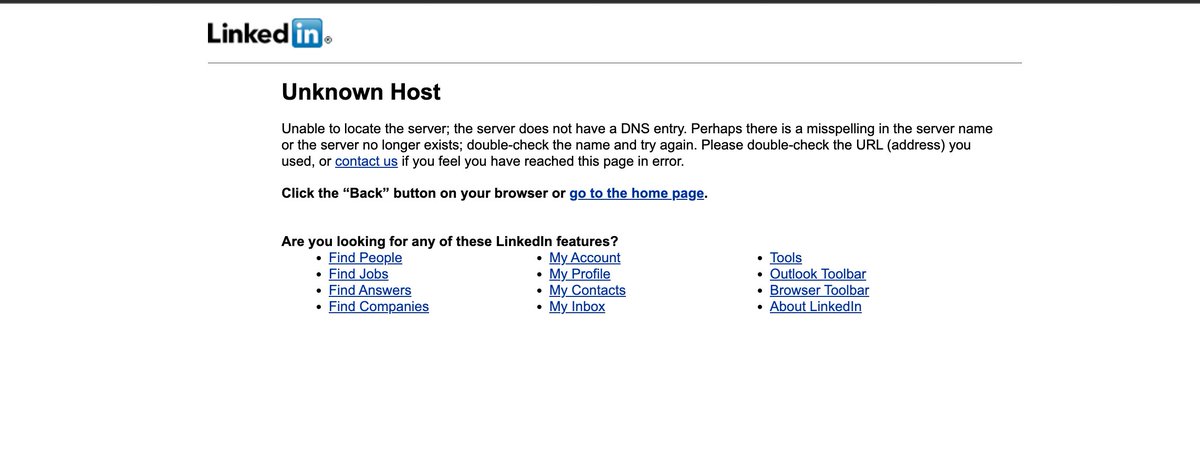 OK - who broke Linkedin?