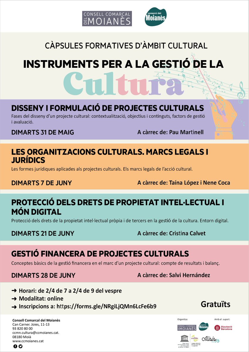 taina_uoc's tweet photo. Seguim amb la formació al CC del Moianès 
@comarcamoianes; una formació que fem amb col·laboració amb la Càtedra UNESCO de Polítiques Culturals i Cooperació @cunesco per gestors i gestores culturals. Avui en tàndem amb en Nene Coca de la Nuclear @nuclear_la. https://t.co/auBTpH1VHH
