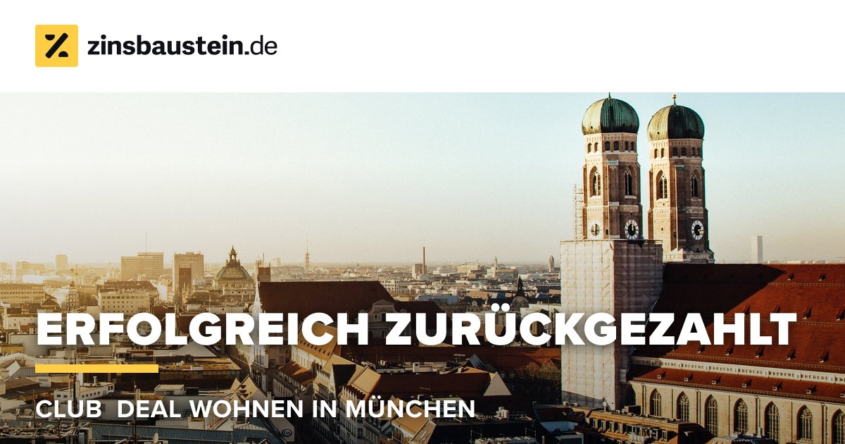 Wieder erfolgreich ein Projekt bei zinsbaustein.de zurückgezahlt: Im Mai konnten wir einen Club Deal in München mit einer Fundingsumme von 930.000 € vorzeitig an unsere Anleger*innen zurückzahlen, plus rund 74.000 € Zinsen.

#crowdinvesting #investieren #Munich
