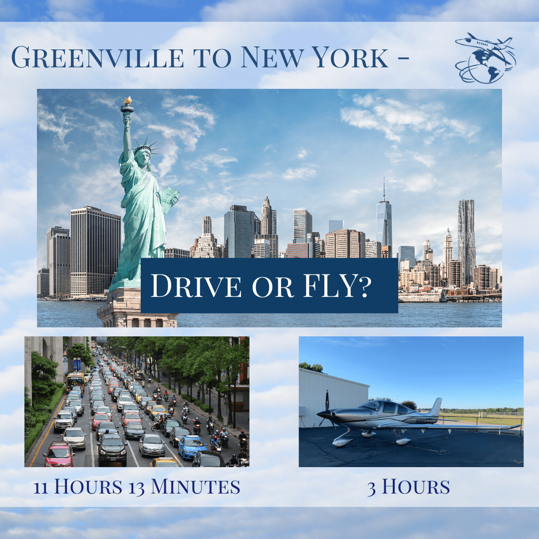 FlySSC's tweet photo. Traveling to New York for business or family? 

Let us get you there faster and stress-free! 

Why drive when you can fly?  

https://t.co/a7RJfBsMeu

#flyssc #newyork #greenville #whydrivewhenyoucanfly https://t.co/AIWixaece1