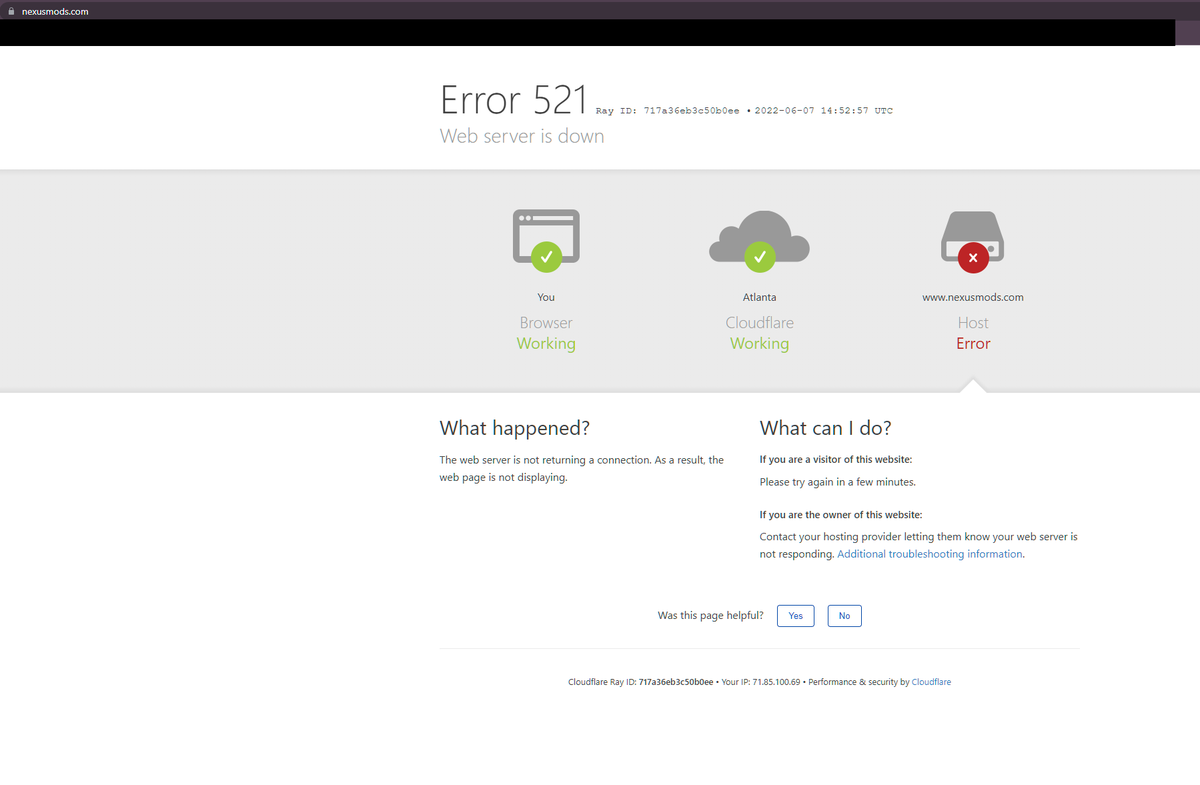 TechKnowGroupSC's tweet photo. @NexusSites Website appears to be down. Any idea when we can expect it to be back up? https://t.co/AzowOfID31