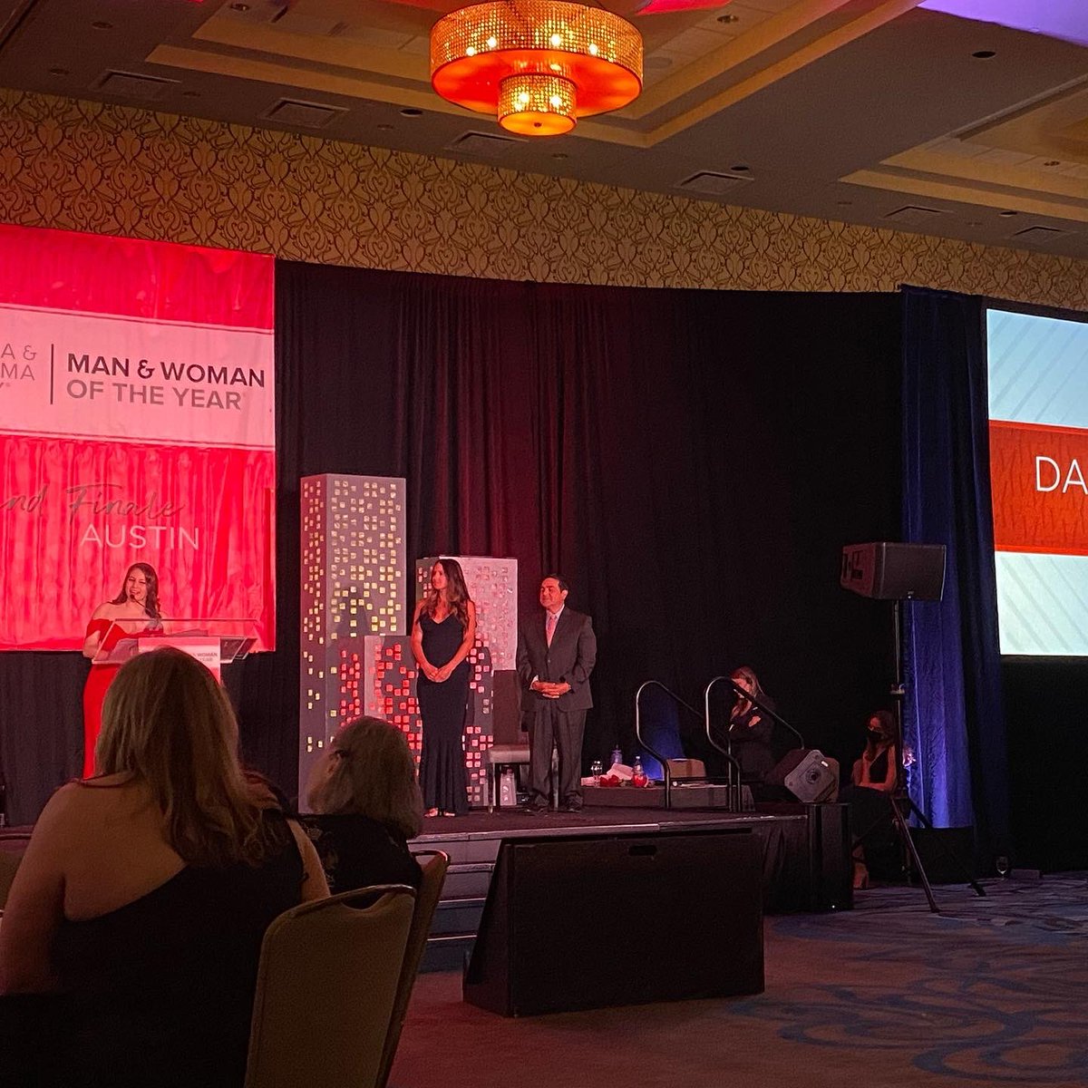 daniellettx's tweet photo. On the 8th anniversary of her passing, I was able to honor my mother-in-law’s memory by raising $110k for cancer research and earning the title of Woman of the Year from @LLSusa. #llsmwoy #mwoy https://t.co/xg7tU6AV8n