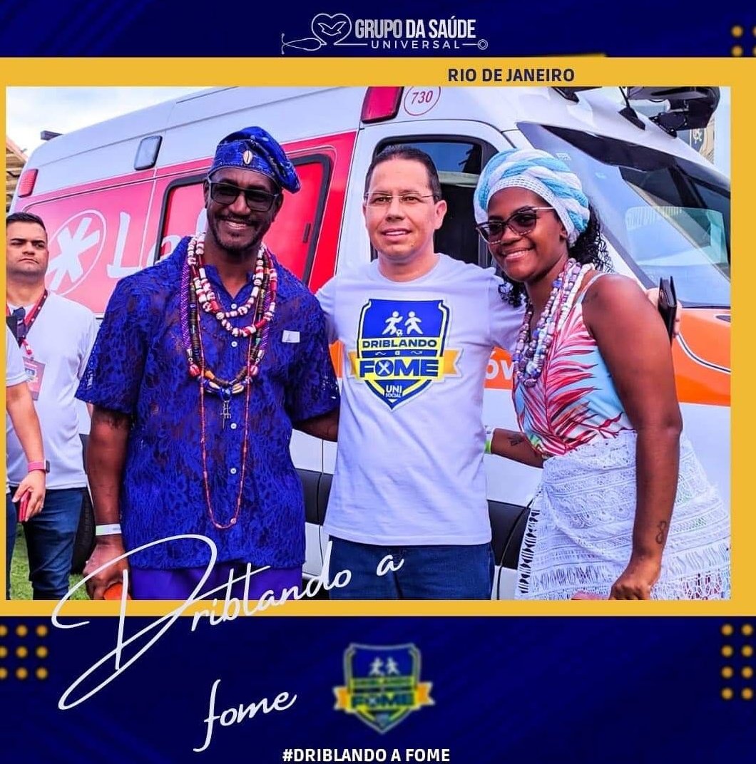 GsuUniversal's tweet photo. Driblando a fome Rio de Janeiro
O Grupo da Saúde Universal GSU esteve presente no evento Unisocial no Estádio São Januário Barreira do Vasco com o intuito de "driblar" a fome através de doações de alimentos
Sabendo que fome não tem religião
#GSUBrasil
#GSURiodeJaneiro #unisocial https://t.co/wNZg2z78wP
