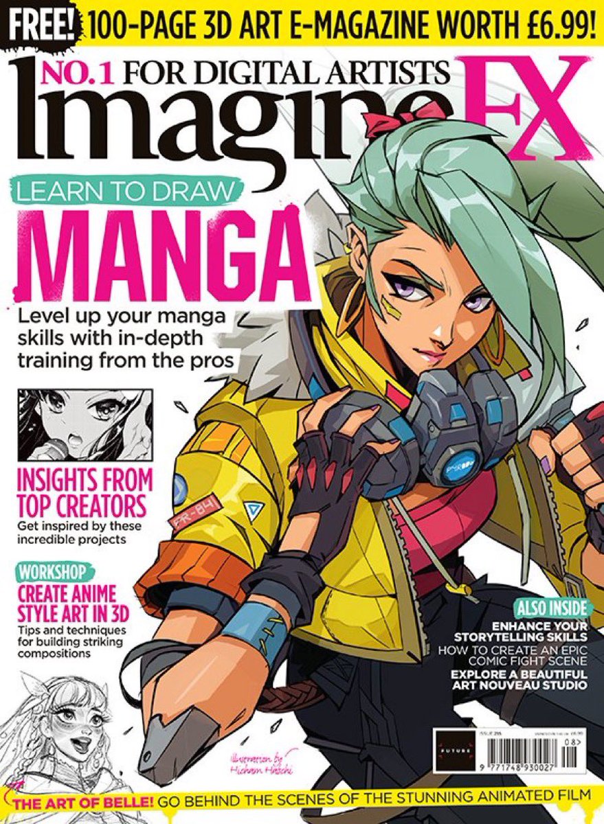 Did a Cover for @imaginefx go check it ^^! #manga #art #characterart 